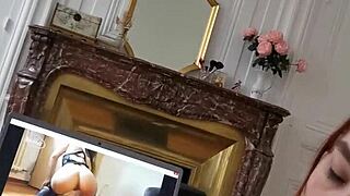 Girlfriend Sucks While Watching French Amateur