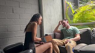 Latina Therapist Gives Sloppy Head