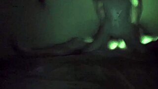 Watch This Brunette Couple's Delicious Fuck In The Dark With A Well-Endowed Guy!