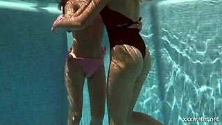 underwater lesbian fun with serbian and russian girls