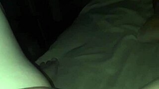 a woman masturbates her pussy in a homemade scene