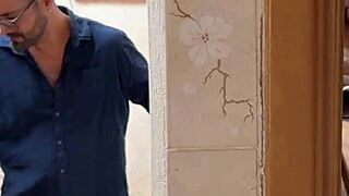 if there's a happy man in the world, it's this cuckold watching