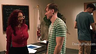 teacher blackmailed into threesome with students 😈💥