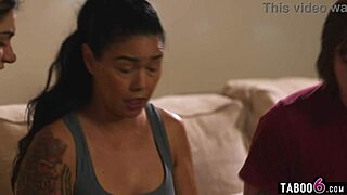 Stepmom comforts scared stepdaughter and stepson