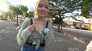 The Cute Blonde Gal Shakes Her Big Ass And Cums Hard