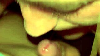 Blonde public deepthroats dick in the wood with licking and choking