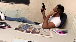 You're dominating her roughly on the sex swing with clothes ripped and wet pussy pounding