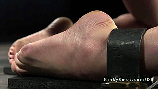 blonde endures extreme bondage flogging and fucking