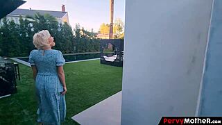 classy stepmother strips for stepson orgasm