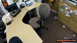 Amateur brunette pawning her pussy for a hidden cam banging session