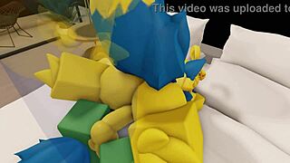 毛茸茸情侣在Roblox房子里性交。