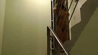 I walked naked in the entrance with my big tits and ass exposed. Flashing for everyone to see.