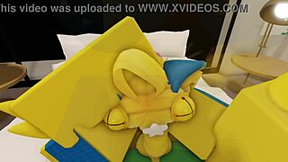 毛茸茸情侣在Roblox房子里性交。