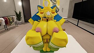 毛茸茸情侣在Roblox房子里性交。