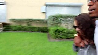 Pregnant Slut Deepthroats Big Black Cock In Public Daylight