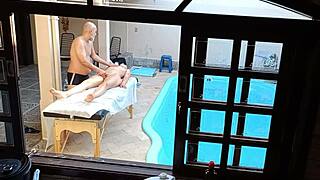 I-I went for a massage by the pool and got a handjob and blowjob instead.