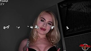 horny blonde slut greta foss gets her ass destroyed with a buttplug and ends up licking it clean while spreading wide.