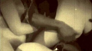 Vintage British interracial threesome in London