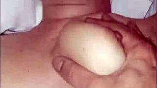 Latina squirts hard on big cock in POV