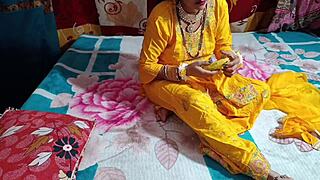 Indian bridal bhabhi fucks step brother boldly