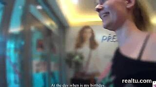 Adorable czech girl teased in supermarket then rode in pov