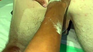 her fists wreck my asshole in anal fisting session