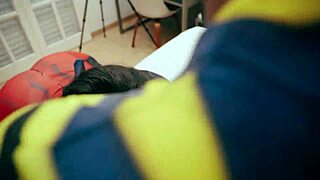 Wolverine Eats Deadpool and Spiderman's Asses, They Swallow Cum