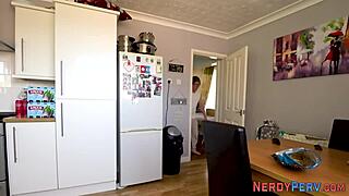 leeds nerd tricks skinny brit into first-time fingering on bed