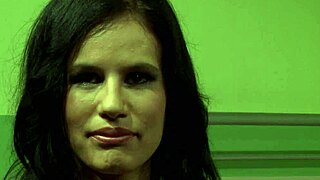 Dominated girl gets creampied in bondage sex.