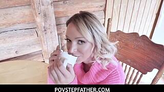 Emma hix as teen in pov stepfather taboo story with shaved pussy