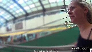 Adorable czech girl teased in supermarket then rode in pov