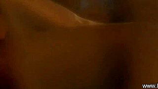 Hot brunette milf teases naked