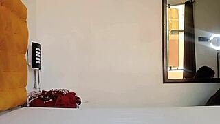 A girl grabs her stepfather while trying on clothes, leading to fucking