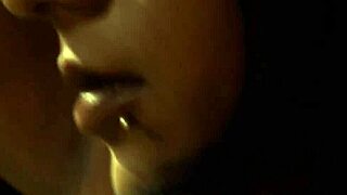 Hot brunette milf teases naked