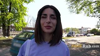 I am the ultra pretty Italian girl picked for outdoor sex on the street
