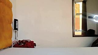 A girl grabs her stepfather while trying on clothes, leading to fucking