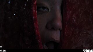 Lesbian girls dominate with voodoo doll leading to deep pussy licking and toy insertion