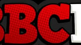 Petite blonde slut bends over for massive BBC creampie, draining every drop from that monster cock