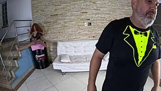 julia souza had her first time right here in the shower, getting wild with blowjob and feet play backstage