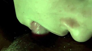 my stepsister eagerly licks and devours my hairy pussy with passion