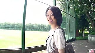 Japanese Babe Mizuki Picked Up For Hairy Pussy Fucking