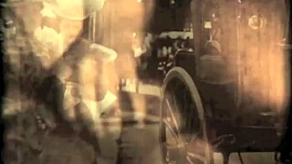 vintage orgy with hairy pussy double penetration in antique group fucking scene