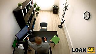 Loan4k makes sensual lingerie dreams real with blonde teen pussy licking and doggystyle fuck