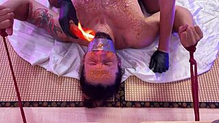 What makes this cute male slave deserve such intense bondage treatment?