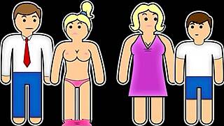 hey, jodie johnson and serena sterling handle taboo teen sex with big cock pov in this weird family setup