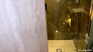 Step mom helps with sons accidental boner in hotel shower during family emergency support