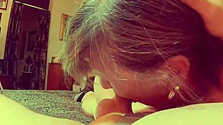 hey granny blue here, giving you a personal pov suck on your hard cock 😘👅