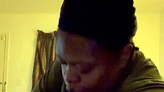 Amateur Bbw With Big Ass And Belly Sucking Huge Black Cock In Bedroom Deepthroat
