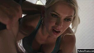 i watched this beautiful shemale fuck a girl in adorable crossdressing roleplay