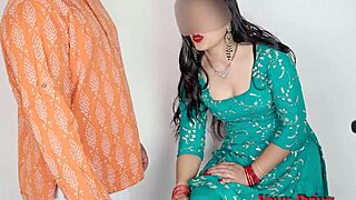 horny father in law gets a teasing footjob and handjob from his cute british housewife in a homemade roleplay setup